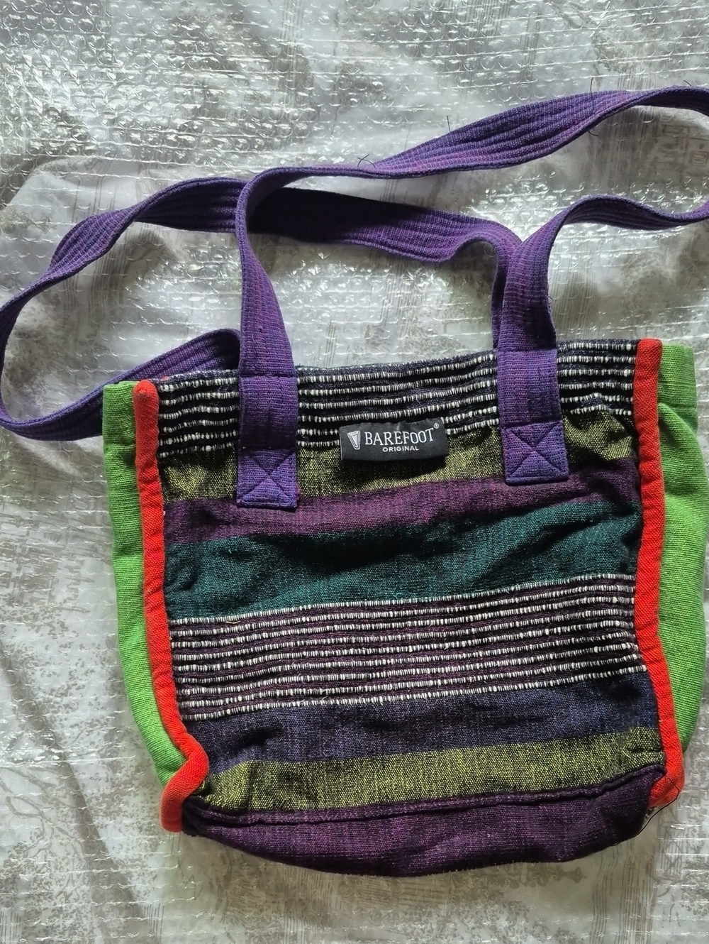 Barefoot Original Handloom Tote Bag | Multicolor Boho Cotton Shoulder Bag